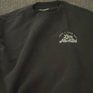 Black Graphic Sweatshirt